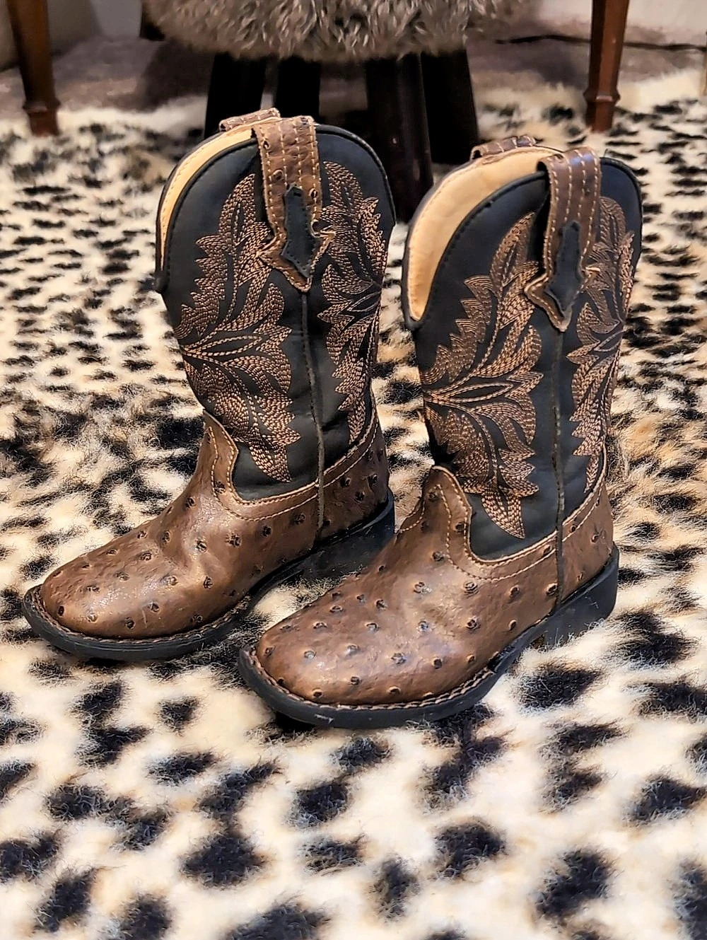 ROPER Embroidered Western Boots in Brown US 9 Toddler